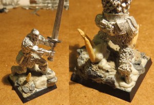 Barbarian Hero, with custom base and sword.